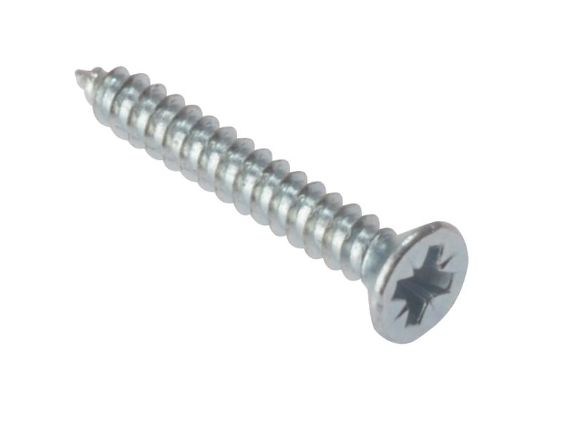 ForgeFix Self-Tapping Pozi Screws CSK ZP 1/2in x 6, Box of 200