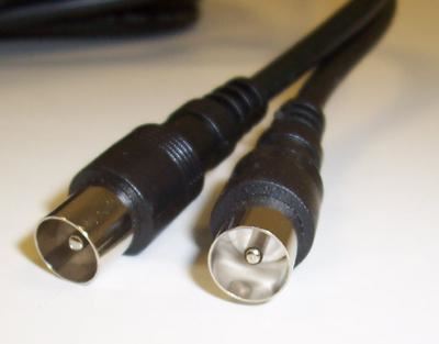 PRO SIGNAL Cavo Antenna TV, Attacco Coassiale a Coassiale, 2m Nero