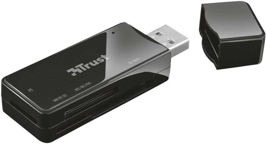 Leitor de Cartões de Memória USB 2.0 TRUST Nanga
