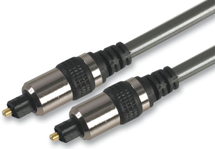 Pro Signal HQ Câble Audio Optique TOSLink, 2m Noir