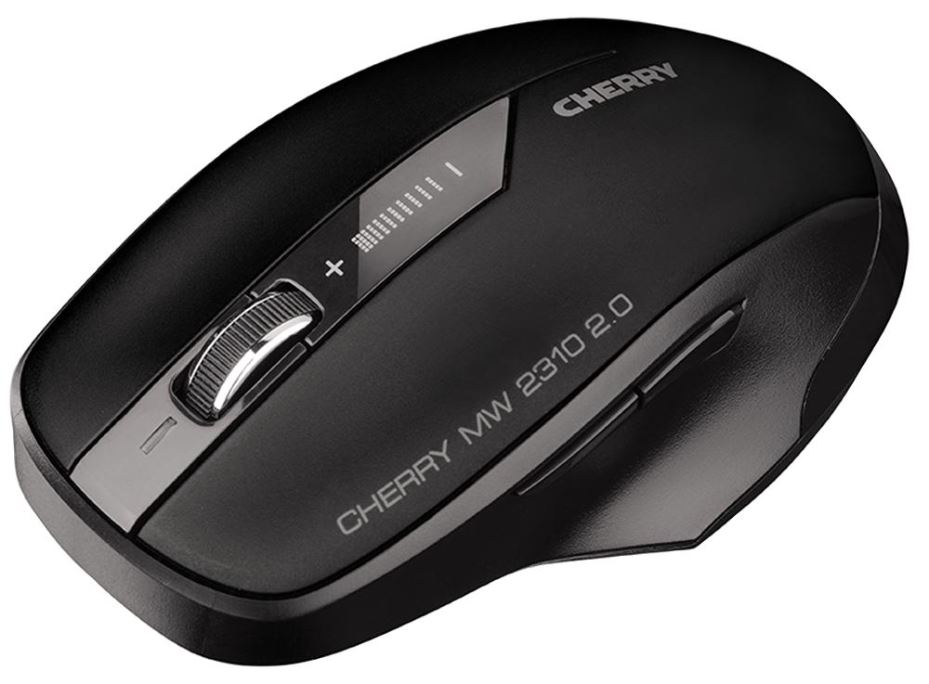 CHERRY MW 2310 2.0 Ασύρματο Ποντίκι, Μαύρο, Εύρος 10m, Ρυθμιζόμενο DPI