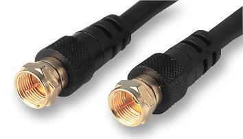 PRO SIGNAL - Kabel Satelit F Plug ke F Plug, RG59 3m Hitam