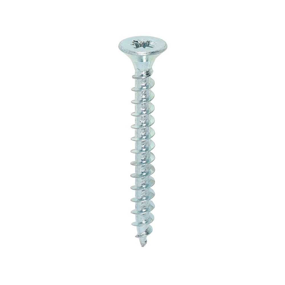 Timco Solo Chipboard & Woodscrews, PZ, Double Countersunk, Zinc, 5.0 x 45mm (Pk
