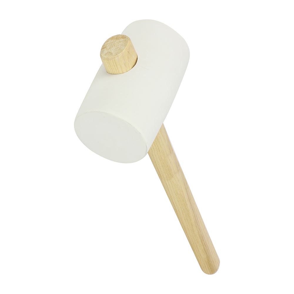 Timco 24oz White Rubber Mallet with Ash Wood Handle
