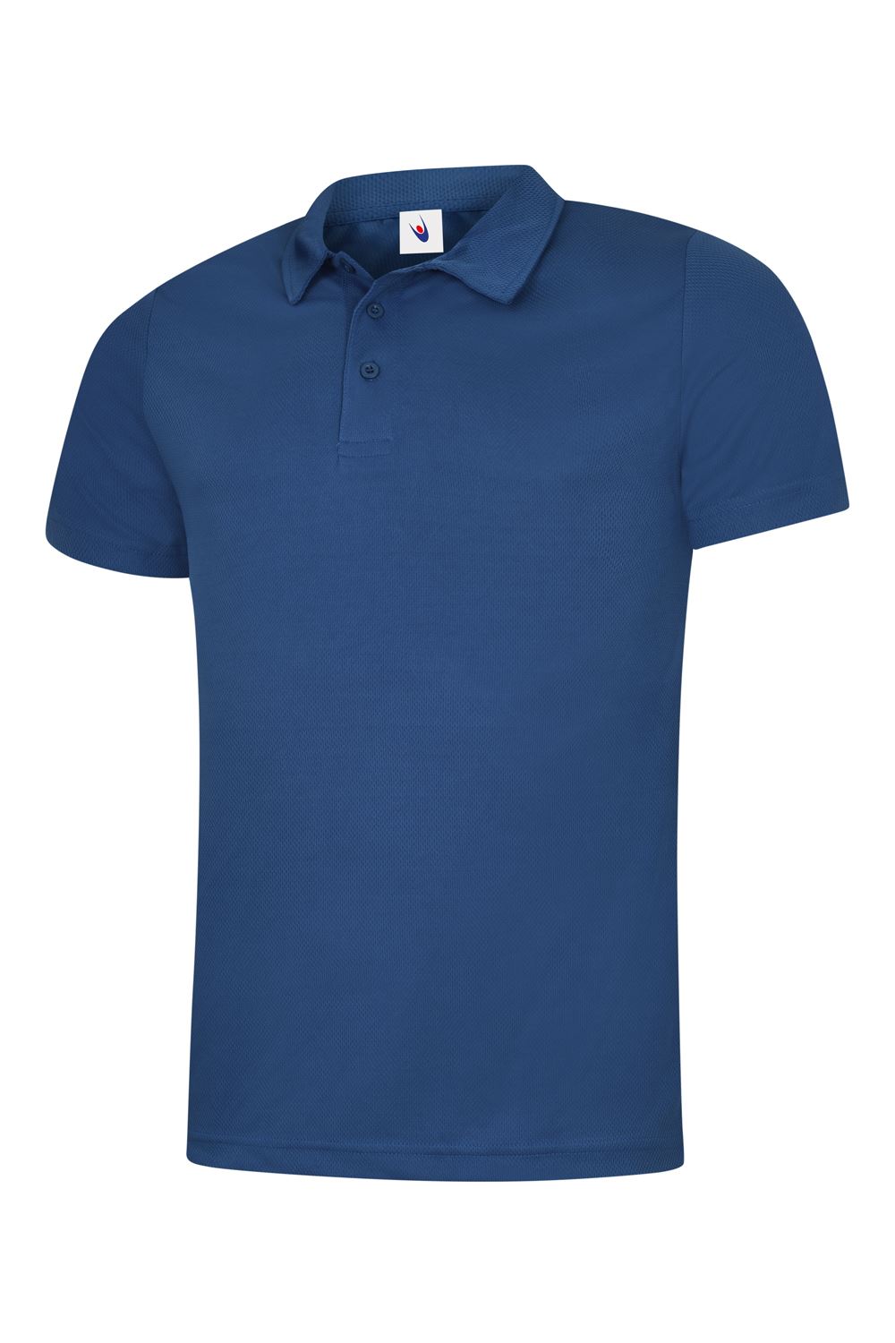 Uneek Unisex Ultra Cool Polo Shirt - 100% Polyester, Royal, Size S