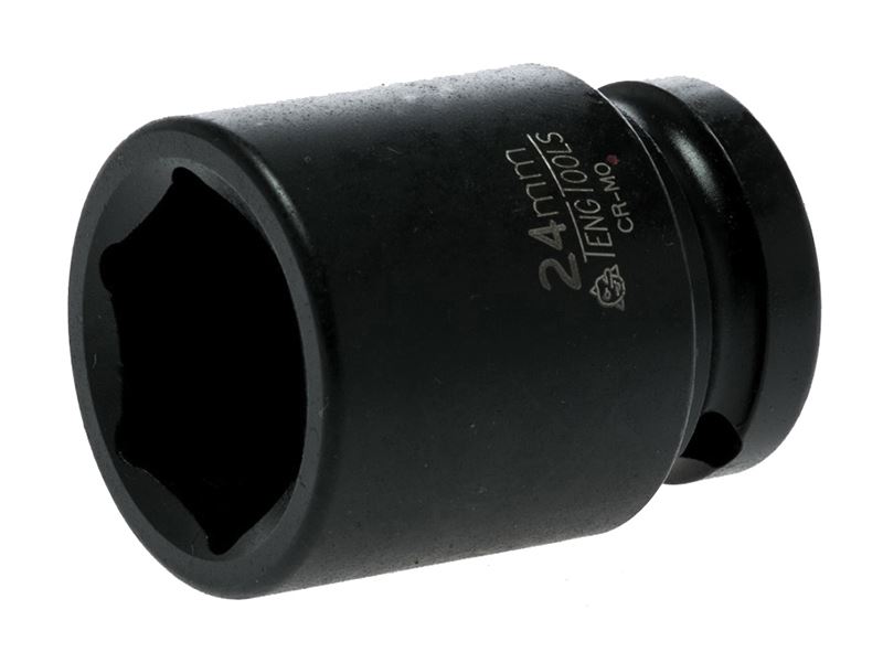 Teng 1/2in Drive Impact Socket, 24mm Hexagon, 6-Point
