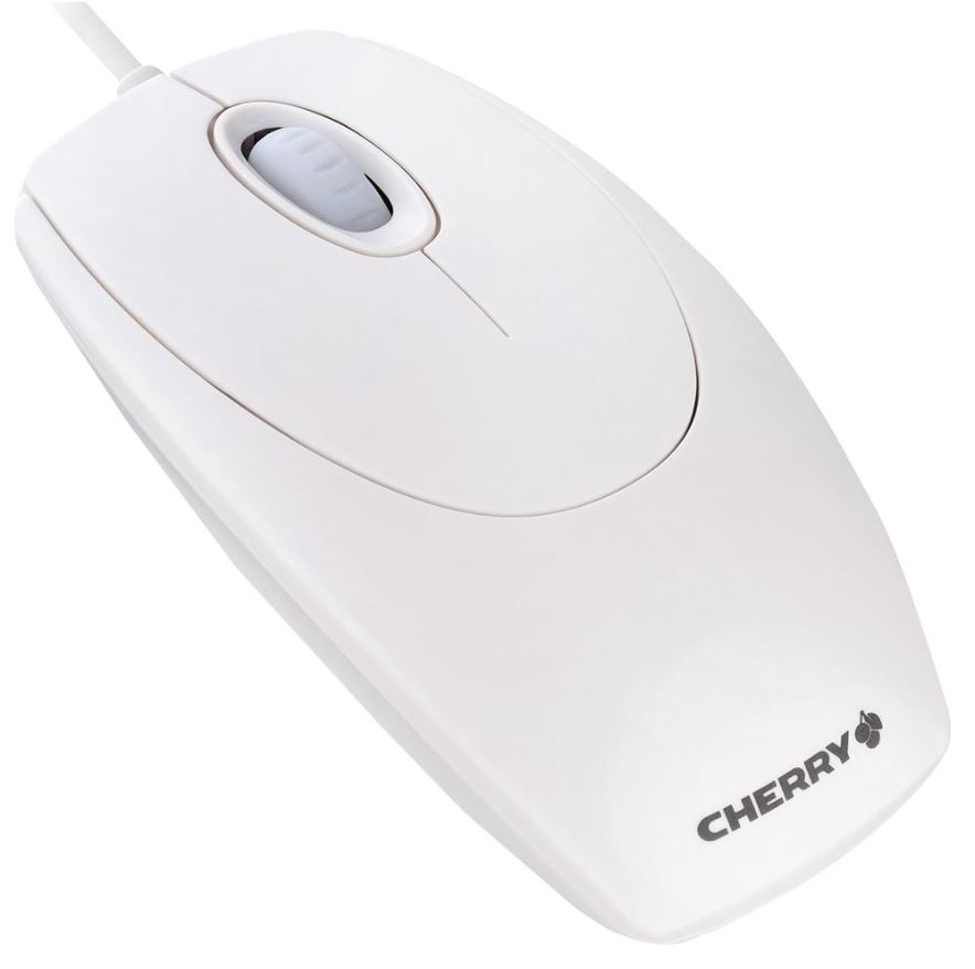 CHERRY WHEELMOUSE Mouse Ottico Cablato, Grigio Chiaro, USB/PS2