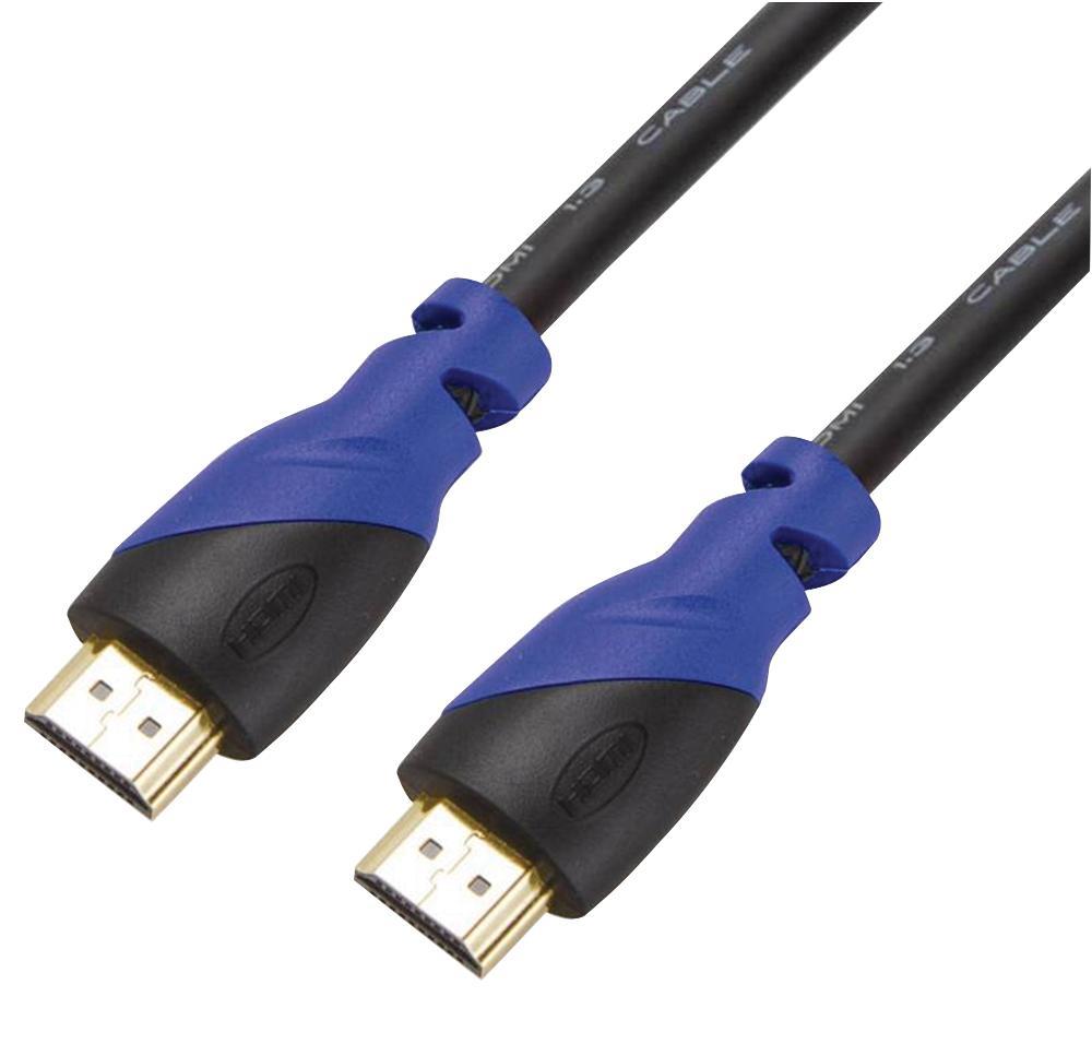 AV STAR Kabel HDMI Laju Tinggi Male to Male 3m Emas Hitam/Biru