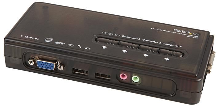 STARTECH - Suis KVM 4-Port dengan Kabel & Audio