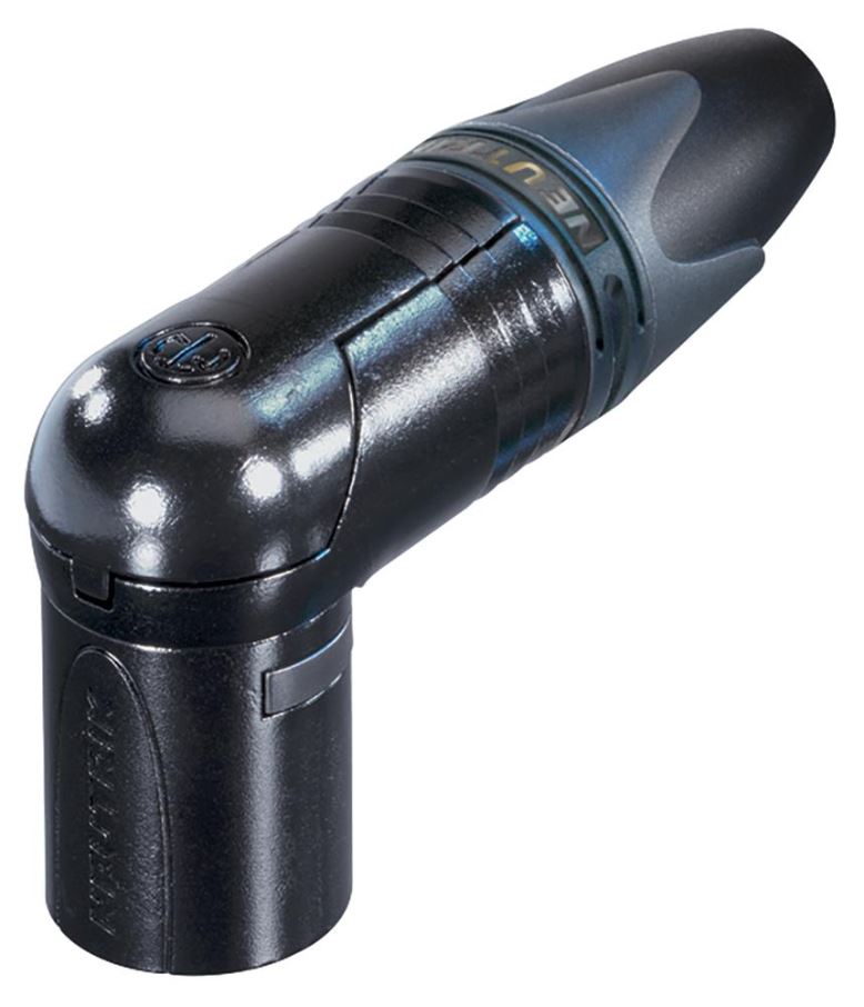 NEUTRIK XLR Plug Maschio a 90°, 3 Poli (NC3MRX-BAG)