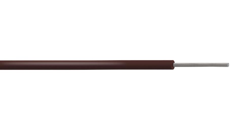 PRO POWER - Wayar Getah Silikon Fleksibel SIAF Berjalur, Coklat, 0.75 mm², 100m