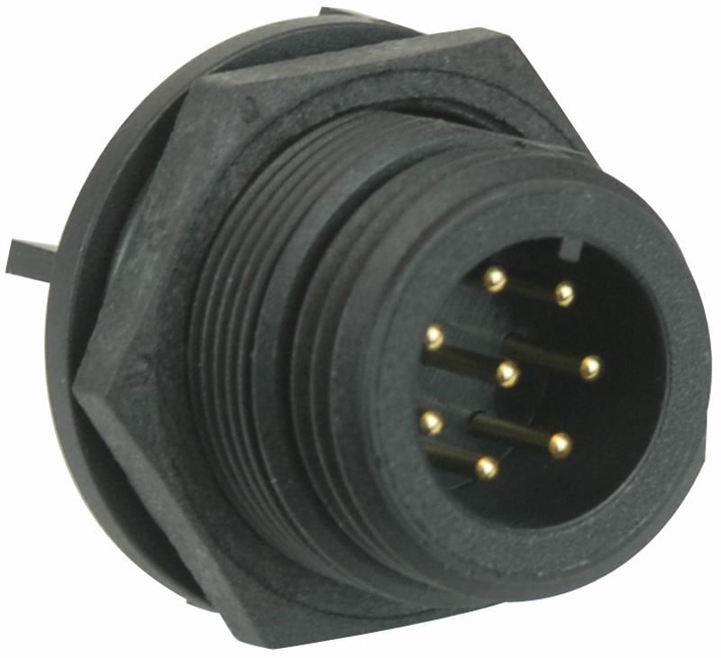 BULGIN IP68 8-Pole PCB Plug
