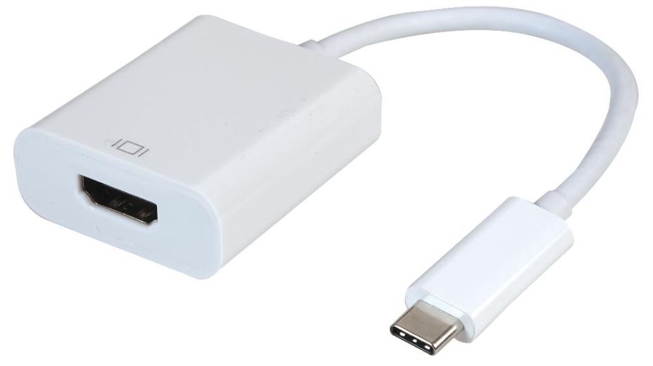 PRO SIGNAL Adaptador USB 3.1 Tipo-C a HDMI 4K, Blanco