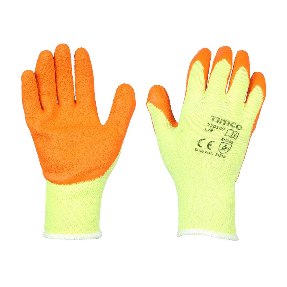 Timco - Lámhainní Eco-Grip, Cóta Leictreach Crinkle ar Polycotton, Pacáiste 12