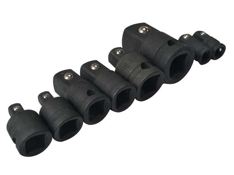 BlueSpot 8-Piece Impact Socket Adaptor Set, Chrome Vanadium Steel