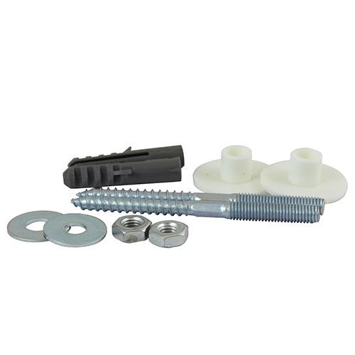 Timco Heavy Duty Basin Fixing Kit - 2 Pieces, White