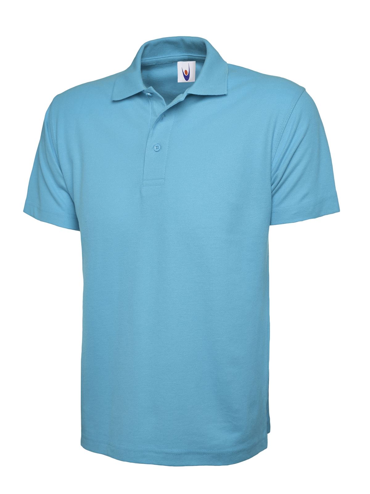 Uneek Kids' Polo Shirt - 50% Polyester 50% Cotton - Sky - Age 7/8 Years