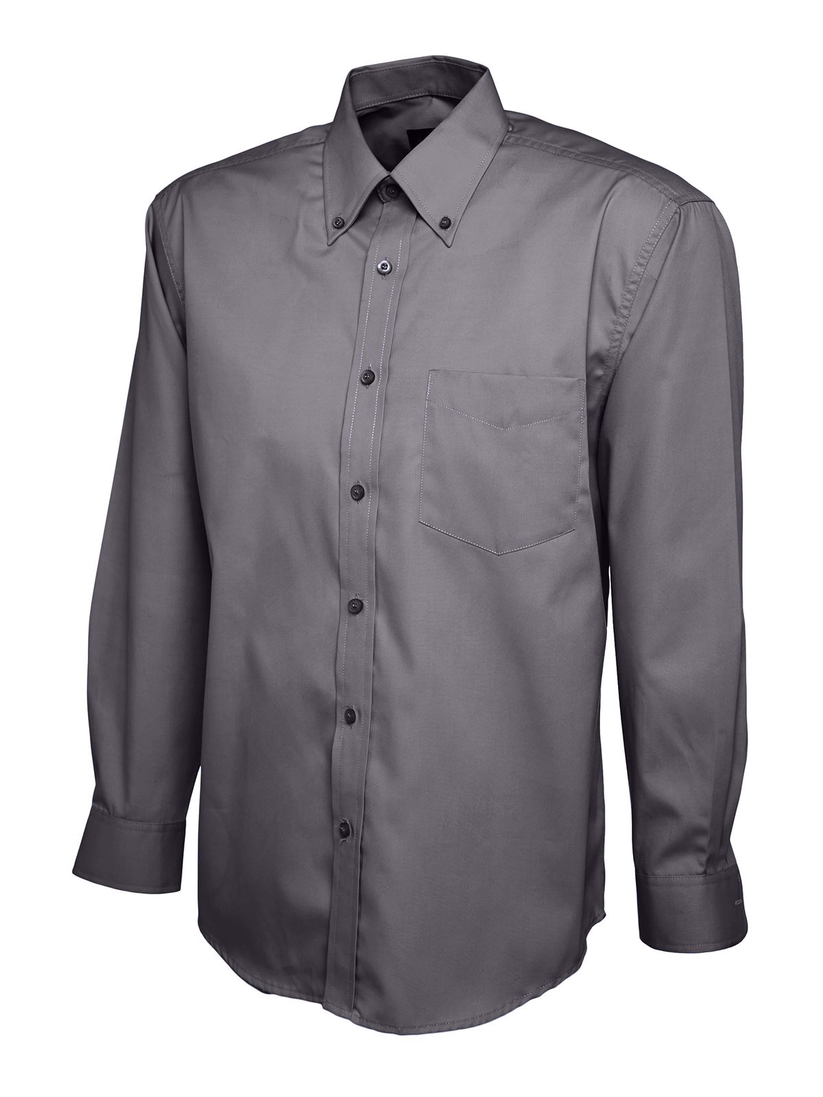 Uneek Clothing - Léine Oxford Pinpoint Do Fhir, Dubhghorm, Méid 15.5