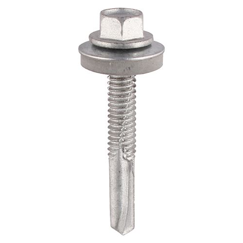 Timco Vrutové šrouby s hex hlavou 5,5x32mm, 100 ks, EPDM těsnění