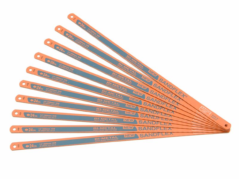 Bahco 3906 Sandflex® Hacksaw Blades 300mm x 24 TPI (Pack of 10)
