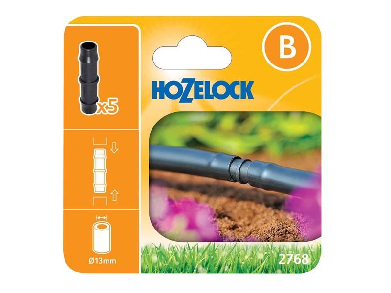 Hozelock 2768 ストレートコネクター 13mm 5個入り