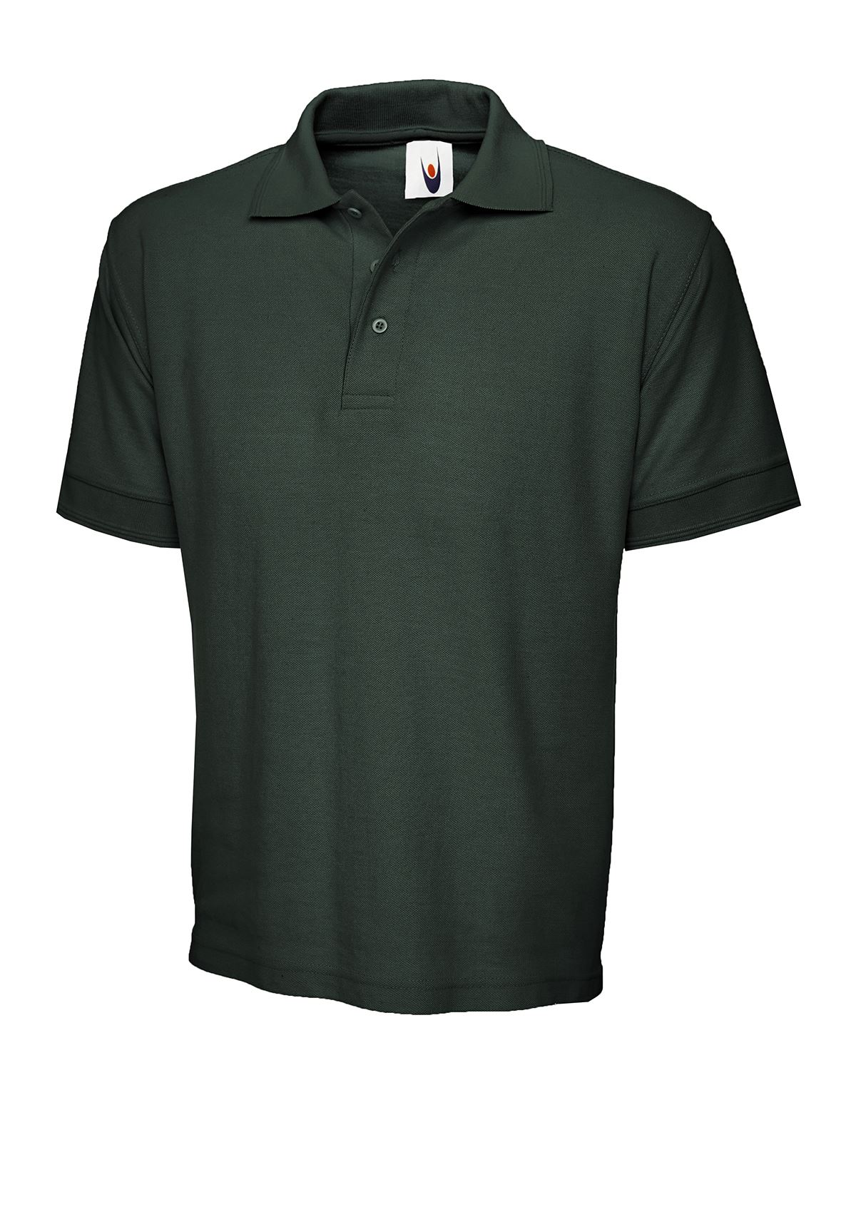 Uneek Premium Polo Shirt - 50% Poly/Cotton - Bottle Green - M