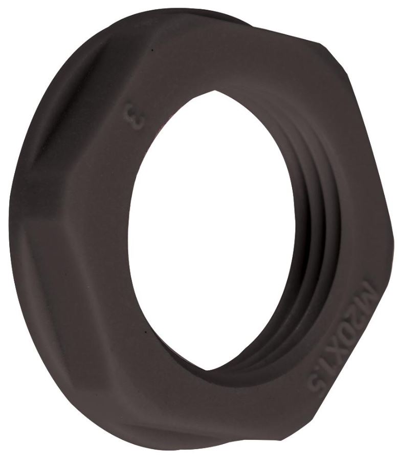 Écrou autobloquant nylon M20 CONCORDIA TECHNOLOGIES, Noir, Lot de 10