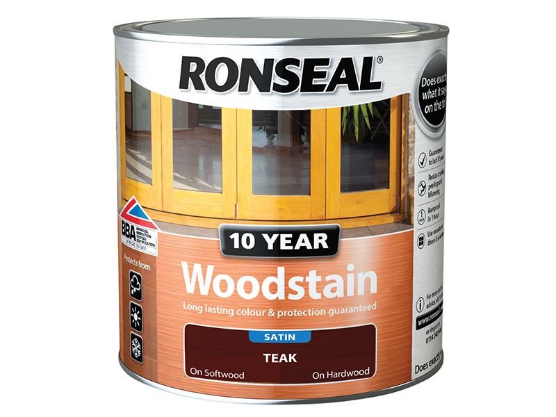 Ronseal 10年耐久木器染色劑 柚木色 750毫升