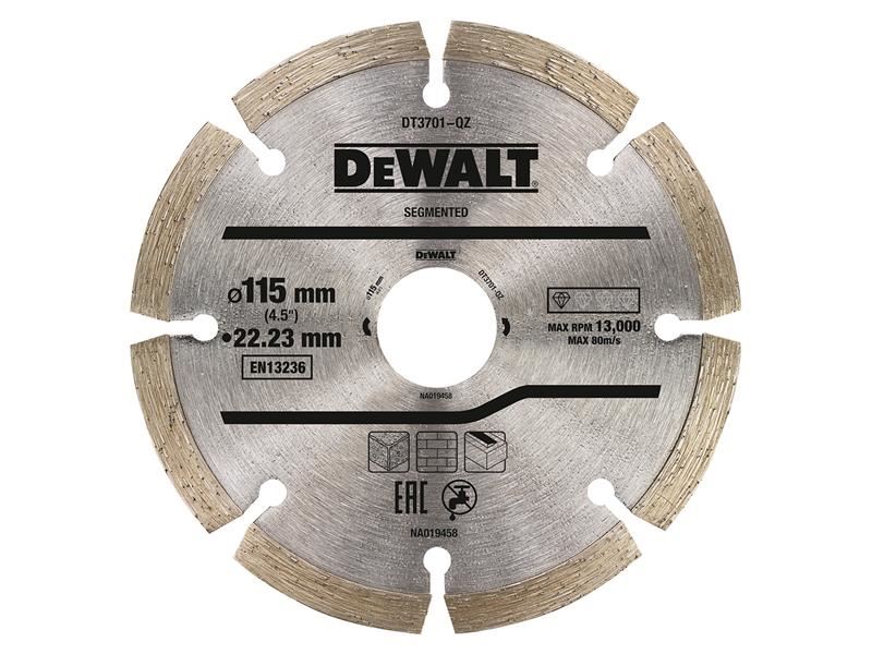 DEWALT - Ciorclán Gearrtha Diatamaint Rannach 115x22.23mm