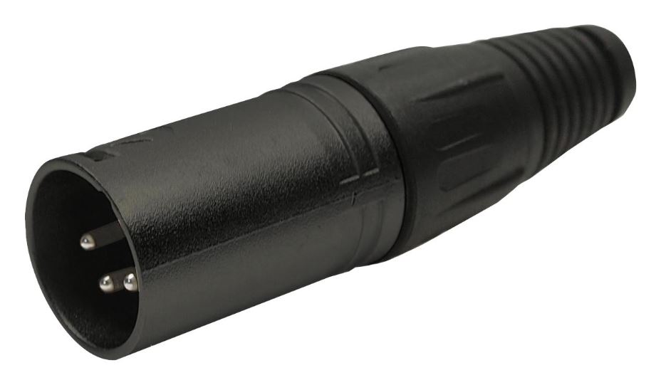 CLIFF Connettore XLR a 4 Poli Inline, Metallo, Nero