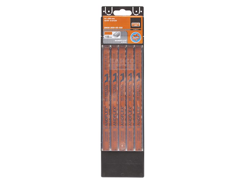 Bahco 3906 Sandflex Bi-Metal Hacksaw Blades 300mm x 32 TPI (Pack of 100)