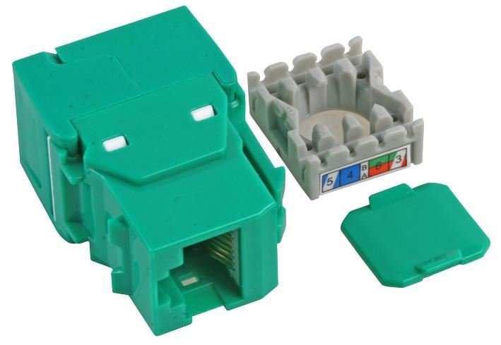 TUK Cat6 툴리스 키스톤 소켓, 그린