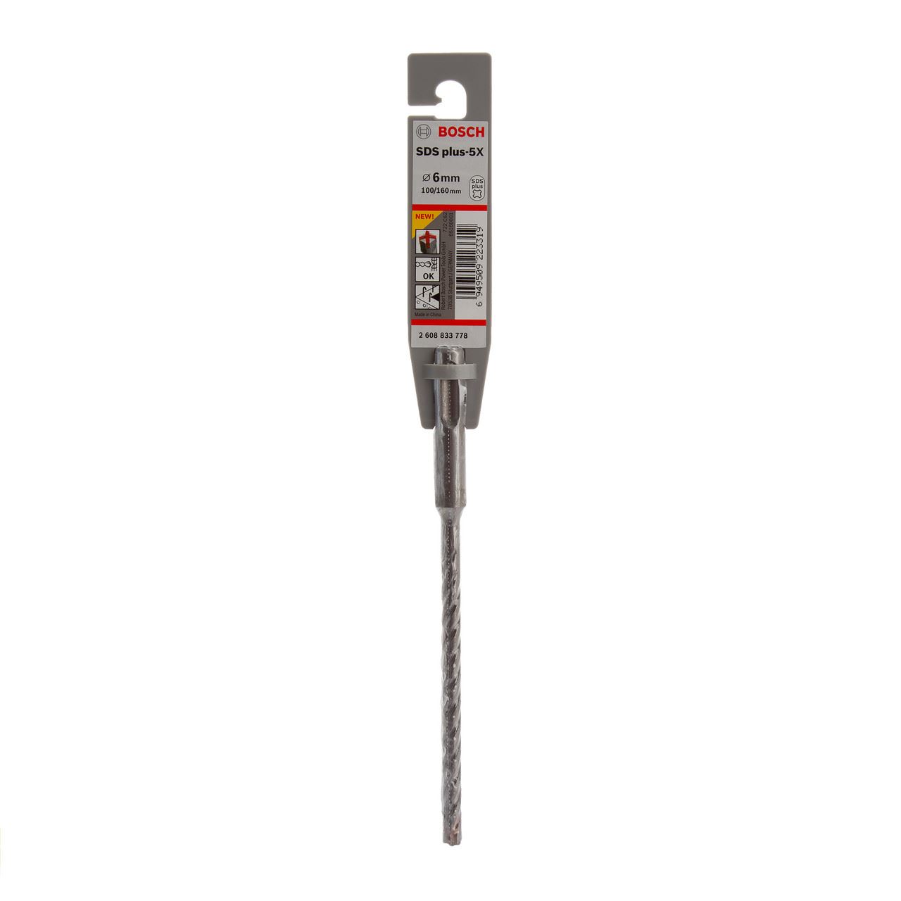 Bosch - Foret SDS+ 5X pour maçonnerie, 6 x 100 x 160mm