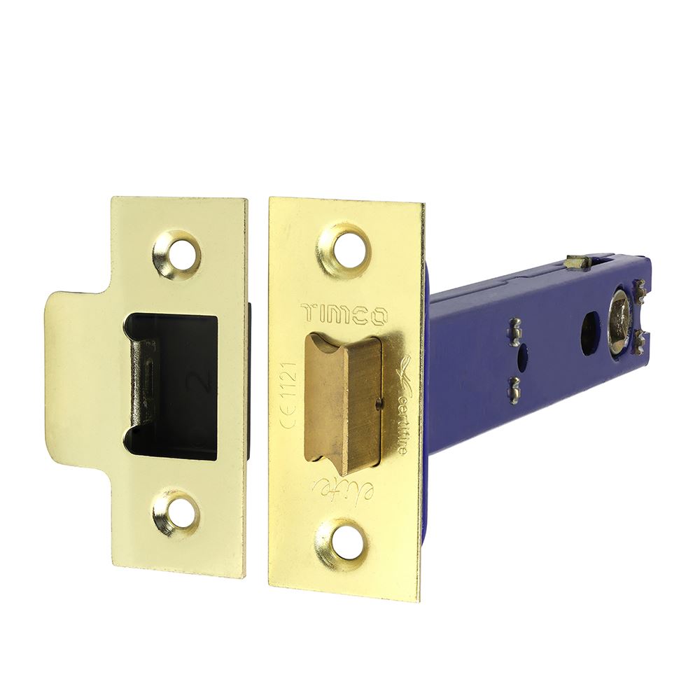 Timco Architektonischer Tubular Riegel - Elektromessing & Satin Nickel (Größe 2