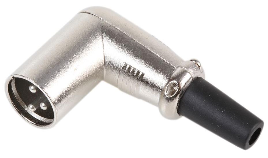 Connecteur XLR 3 pôles PRO SIGNAL, Angle droit (90 degrés)
