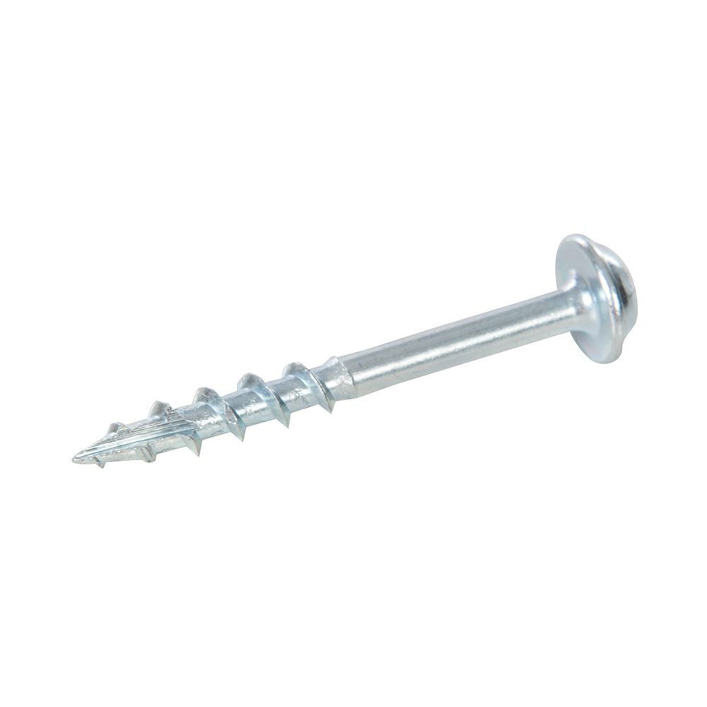 Triton Zinc Pocket-Hole Screws, Washer Head, Coarse Thread, 8 x 1-1/2 Inch, 100
