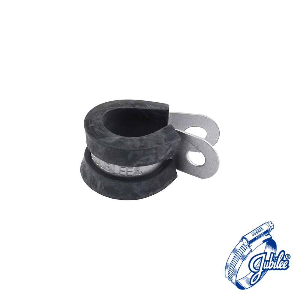 Jubilee P Clips, Cruach Bog, Línithe le EPDM, 13mm, Pacáiste 20
