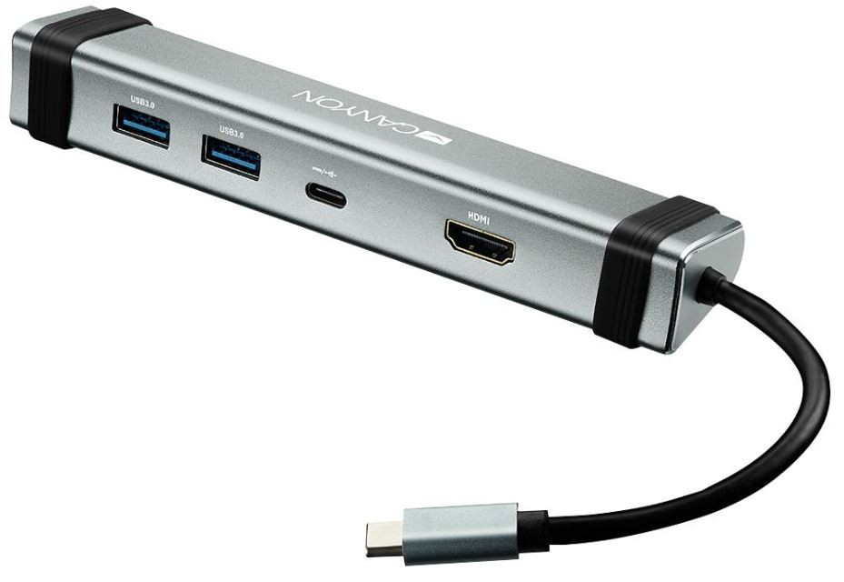 CANYON - Adaptor 4-dalam-1 USB-C Pelbagai Port dengan Power Delivery