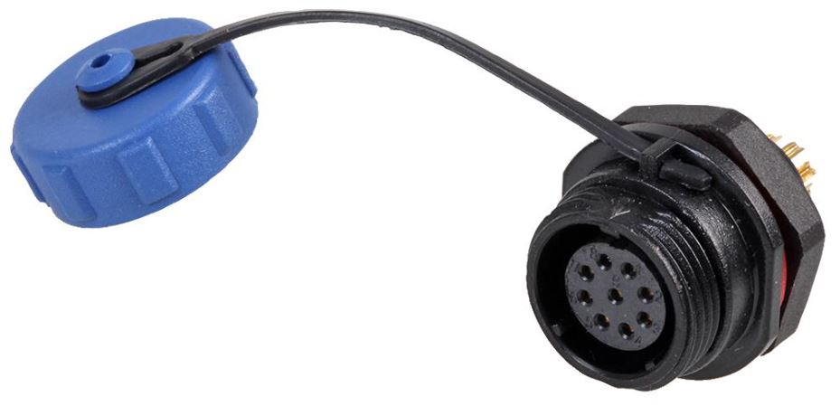 PRO ELEC SP13 Series 9-Pole Panel Mount Connector, IP68