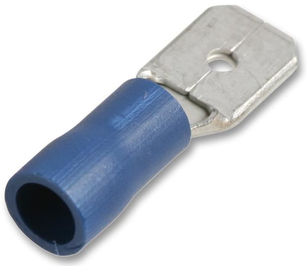 PRO POWER Borne à Crimper à Enficher, Bleue, 27A, Lot de 100