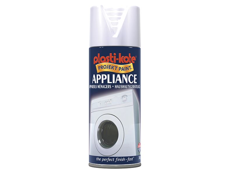 PlastiKote Twist & Spray Geräte-Emaille Hochglanz Weiß 400ml