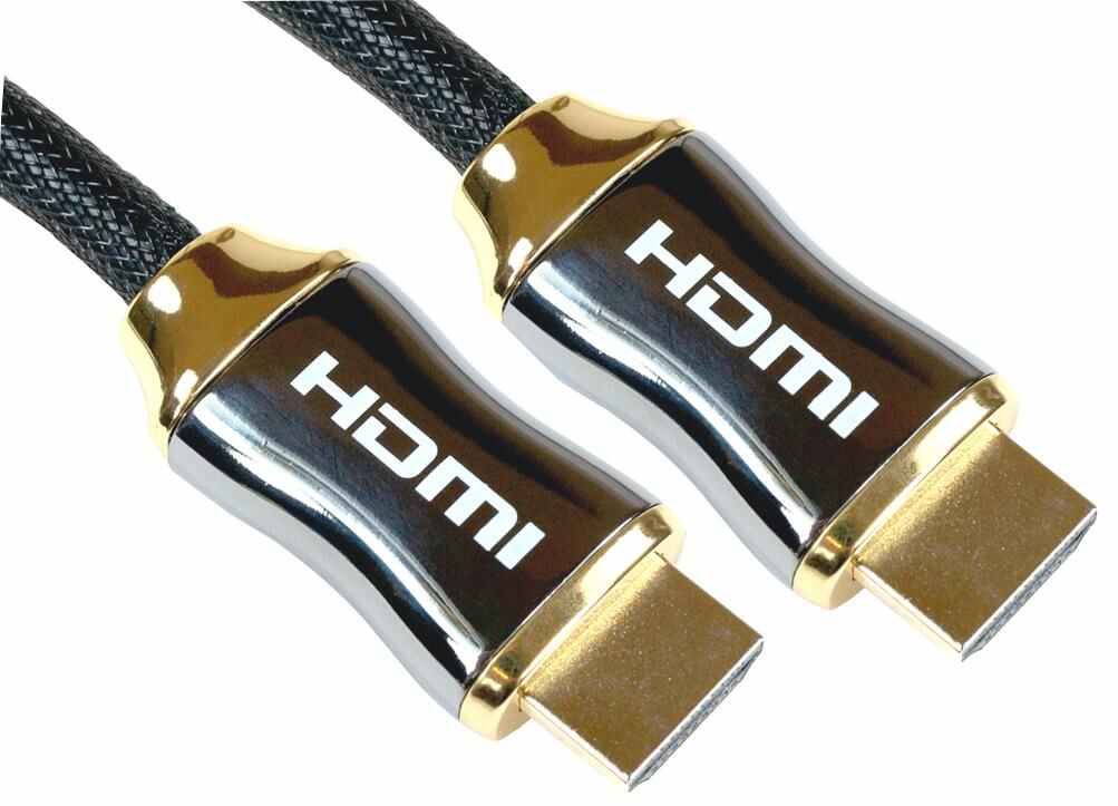 HiLo Cable HDMI Alta Velocidad, Conectores Chapados en Oro, 3m, Negro