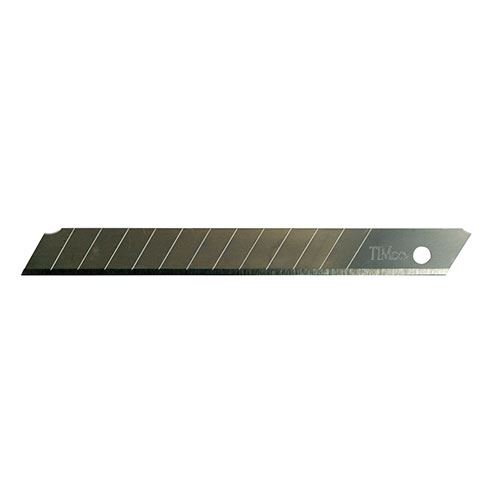 Timco - Lames de couteau utilitaire à segments amovibles, Acier SK2, 80x9x0,6mm