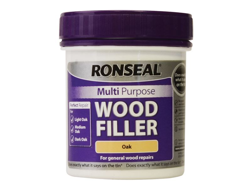 Ronseal Multipurpose Wood Filler, Oak, 250g