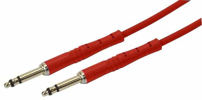 NEUTRIK Bantam (TT) 4.4mm Male to Male Patch Lead, 0.3m, Red