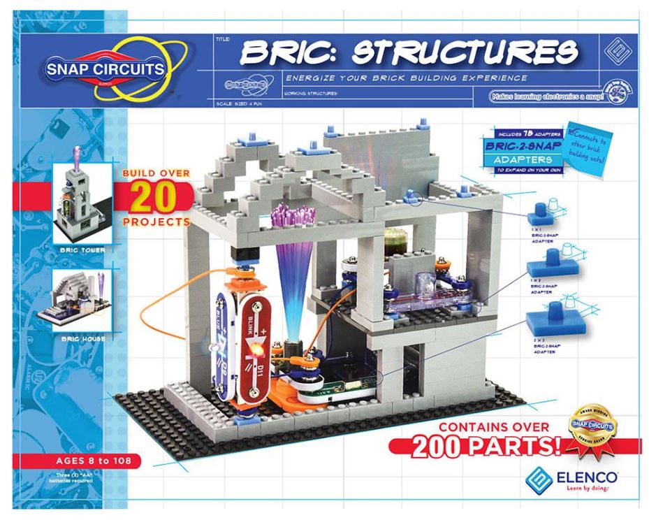 SNAP CIRCUITS - Kit de projets Structures avec briques de construction (8 ans+)
