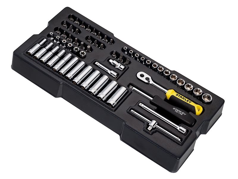 STANLEY® 手動工具 - Transmodule 系統 1/4吋 六角匙套裝 60件