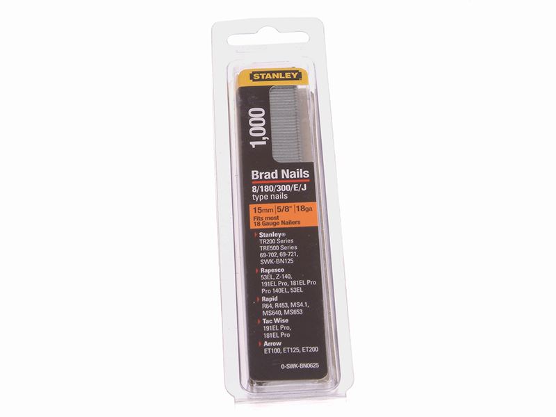 STANLEY SWKBN062 Brad Nagels, 15mm, 1000 stuks