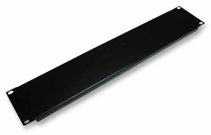 PENN ELCOM Pannello Rack 19 Pollici 2U con Flangia, Nero