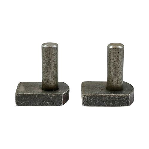 Timco Gate Hooks to Weld, Carbon Steel, 22mm (2 Pack)